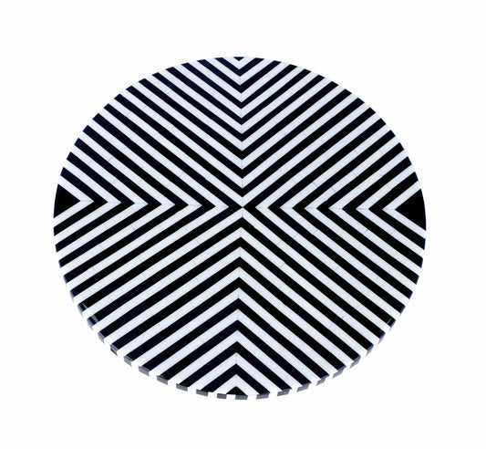 Optic Chevron Accent Table