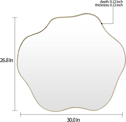 Bathroom designer Wall Mirror|Irregular shape Mirrors by Sam Home Collection