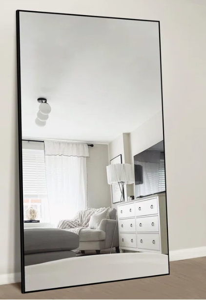 Grand Classic Rectangle Floor Mirror|Full Length Mirrors by Sam Home Collection|6ft