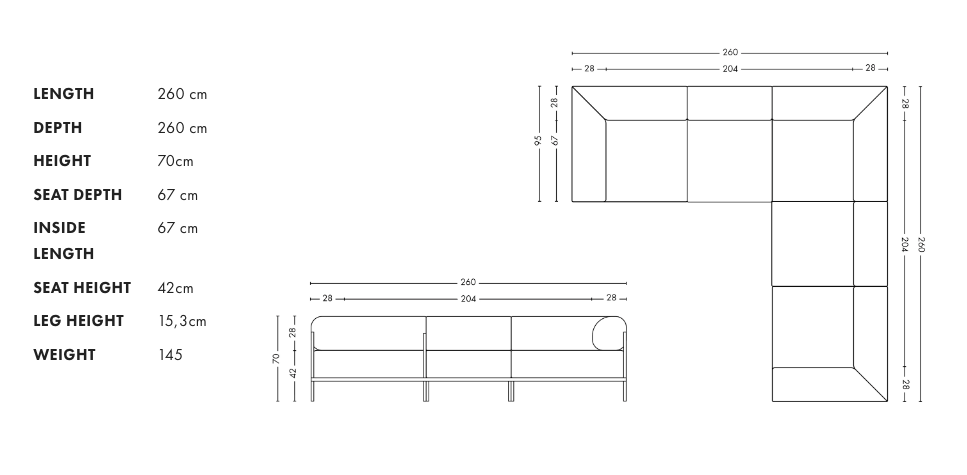 Premium Modular 5 seater Beige Sofa|Furniture by Sam Home Collection