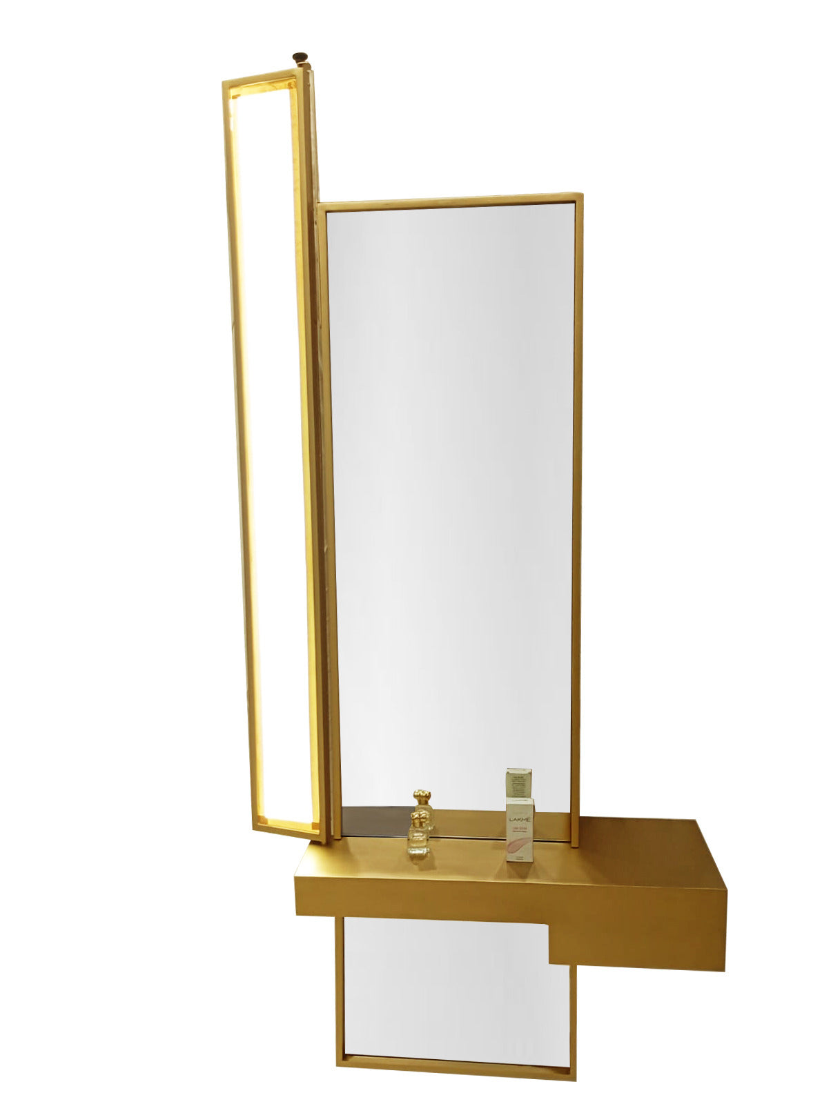 Designer Led Wall Mirror with Storage shelve|Full length mirror by Sam Home Collection