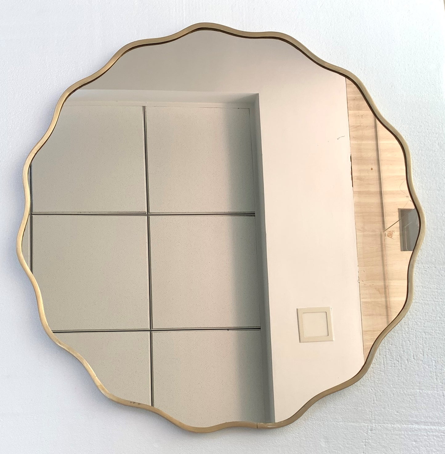 Large Gold Aesthetic Zolo Mirror|Wall Mirrors by Sam Home Collection