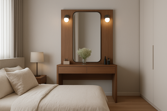 Modern Vanity Table with Mirror|Furniture by Sam Home Collection