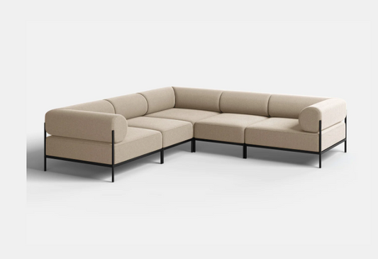 Premium Modular 5 seater Beige Sofa|Furniture by Sam Home Collection