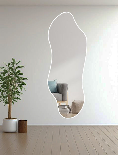 Premium Full Length Mirror |Irregular Floor Mirror by Sam Home Collection