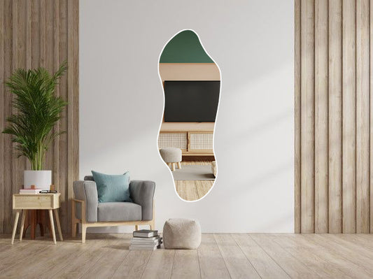 Premium Full Length Mirror |Irregular Floor Mirror by Sam Home Collection