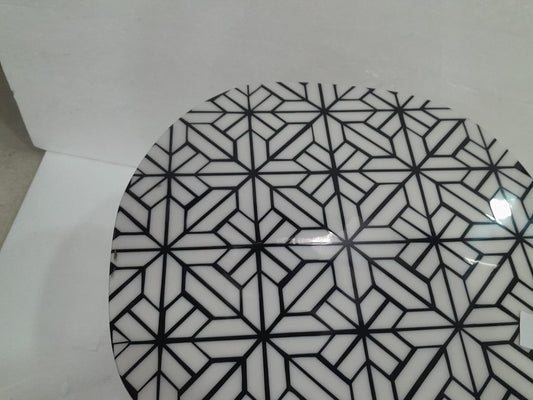 Designer Pattern Metal & wood table| Furniture by Sam Home Collection