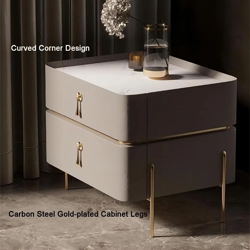 Modern Gold Premium Bedside Table large