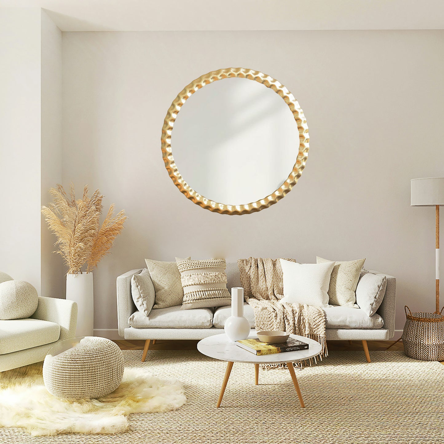 Round Premium Metal Mirror