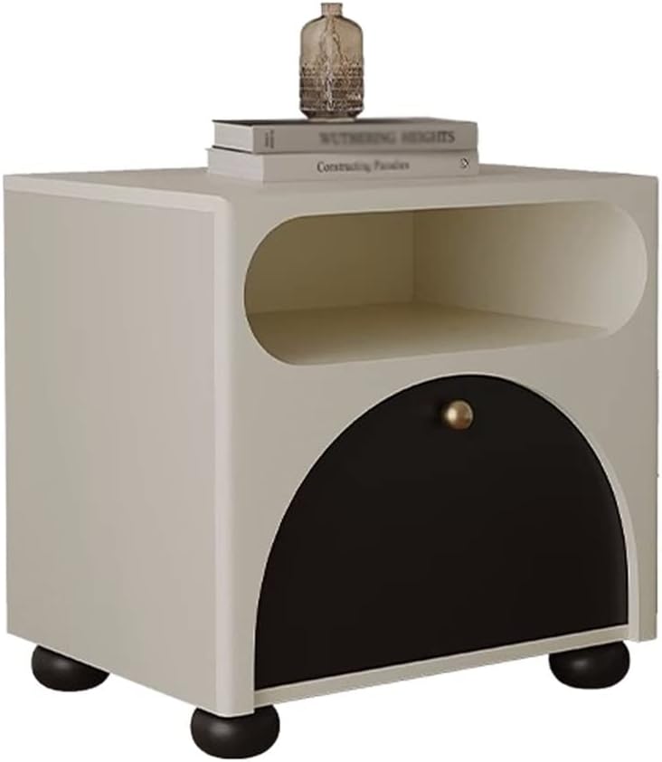 Nightstands Indoor Creative Bedside Table with Double Drawers