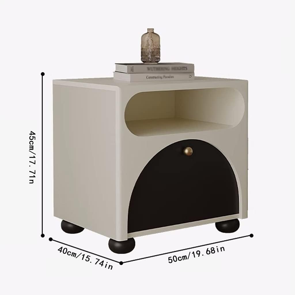 Nightstands Indoor Creative Bedside Table with Double Drawers