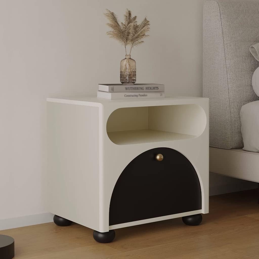 Nightstands Indoor Creative Bedside Table with Double Drawers