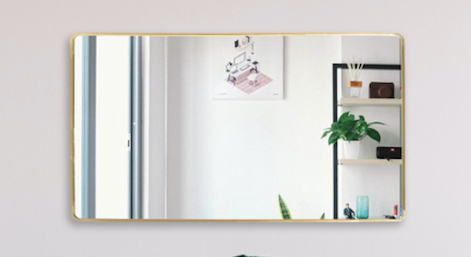 Rectangle wall mirror |Bathroom Mirrors |Home decor mirror | Stylish Wall Mirrors 14x36in