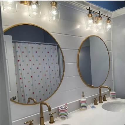 Large Wall round mirror | Gold & Black color available |26" size