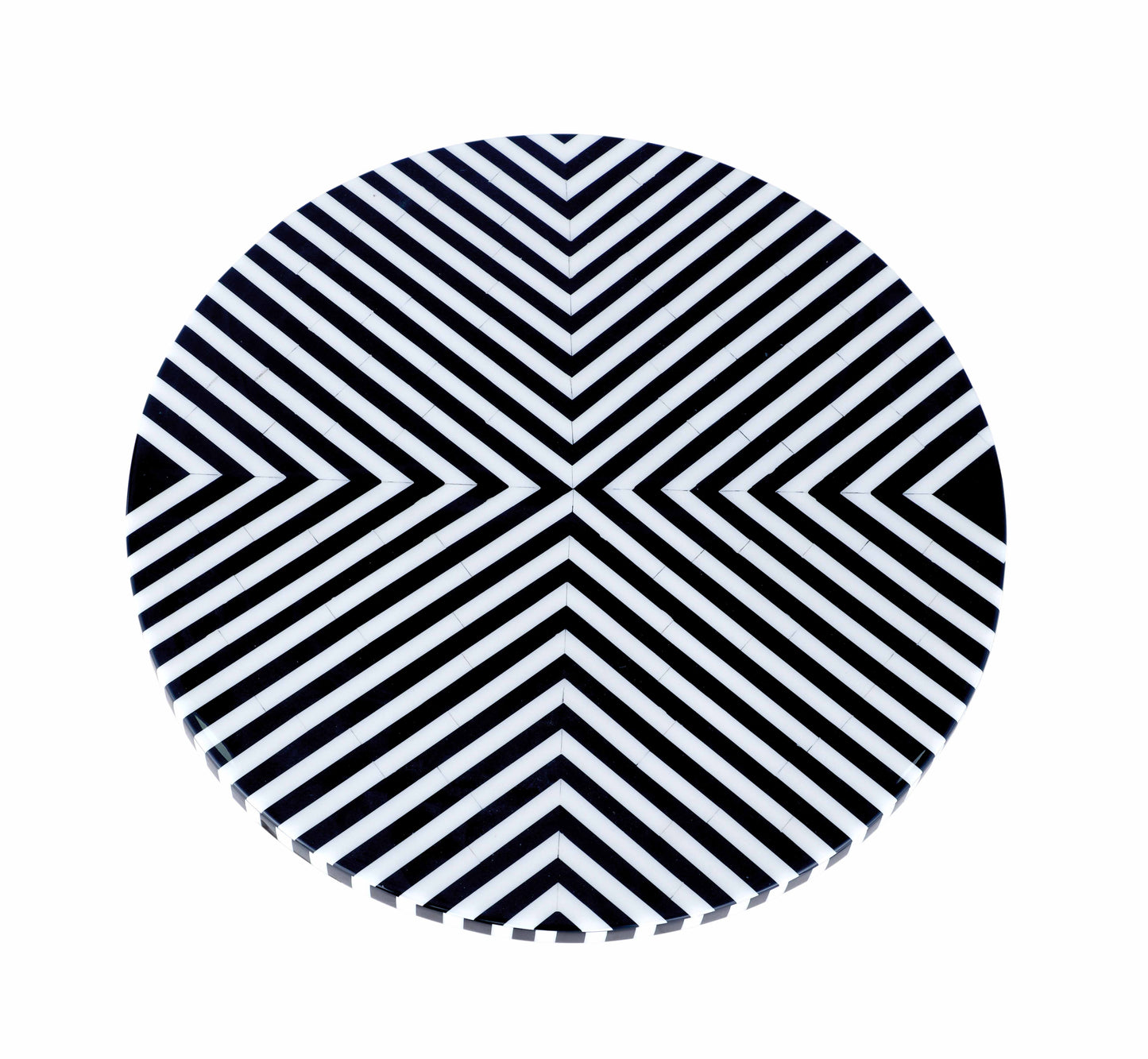 Optic Chevron Accent Table