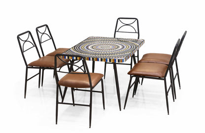 Aurora Gold Outdoor Dining Set (4-Seater)