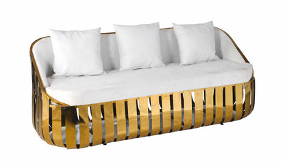 Luxury Stainless Steel Sofa Set