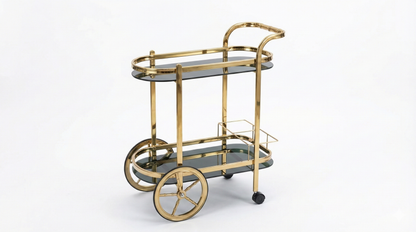Luxury Stainless Steel Bar Cart Trolley