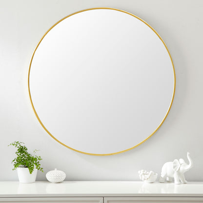 Round Wall Mirrors for Home decor|36 inch Large| Black & Gold color available