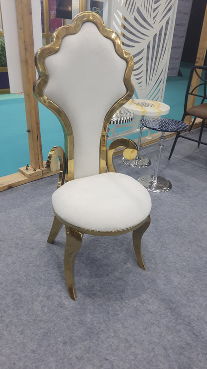 Maharaja Luxury Indoor Dining Table with 6 Upholstered Chairs