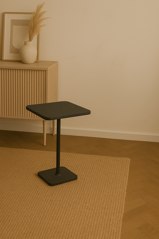 Square Black Metal Table |Designer Furniture by Sam Home Collection