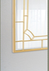 Aesthetic Wall Gold Mirror|Wall Mirror by Sam Home Collection