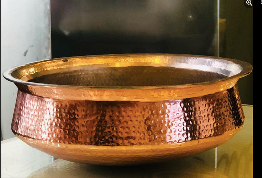 Copper Lagaan- Copper Cooking pot with Kalai