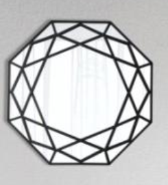 Geometric Stylish Mirror|Wall Mirror by Sam Home Collection