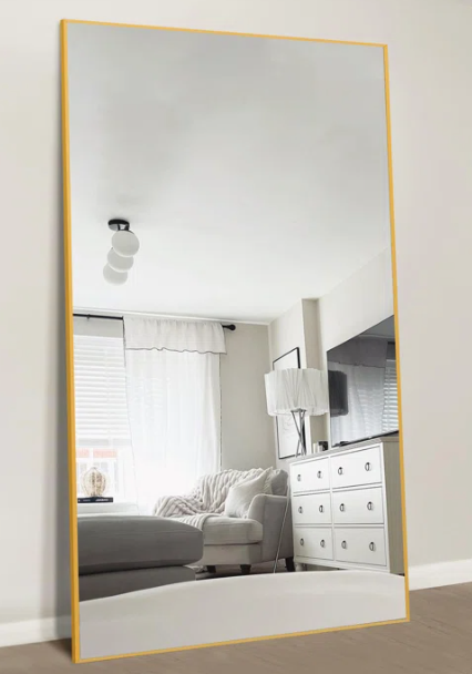 Grand Classic Rectangle Floor Mirror|Full Length Mirrors by Sam Home Collection|6ft