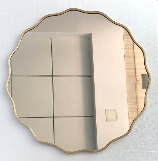 Gold Aesthetic Zolo Mirror|Wall Mirrors by Sam Home Collection