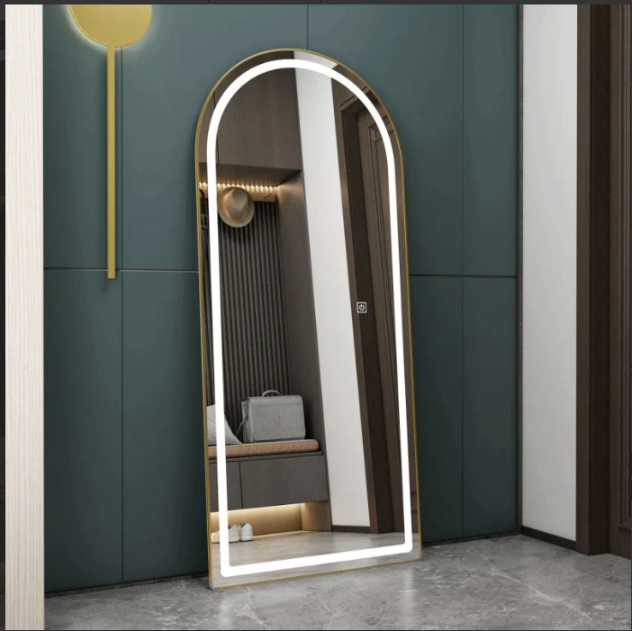 Gold Arch Led Mirror|Full length Mirrors by Sam Home Collection