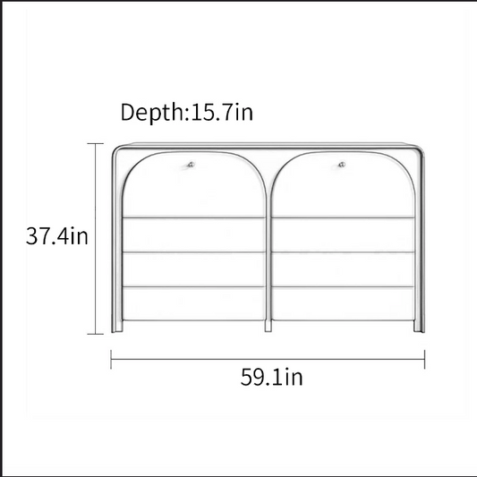 Designer MultiPurpose Storage Cabinet Sideboard