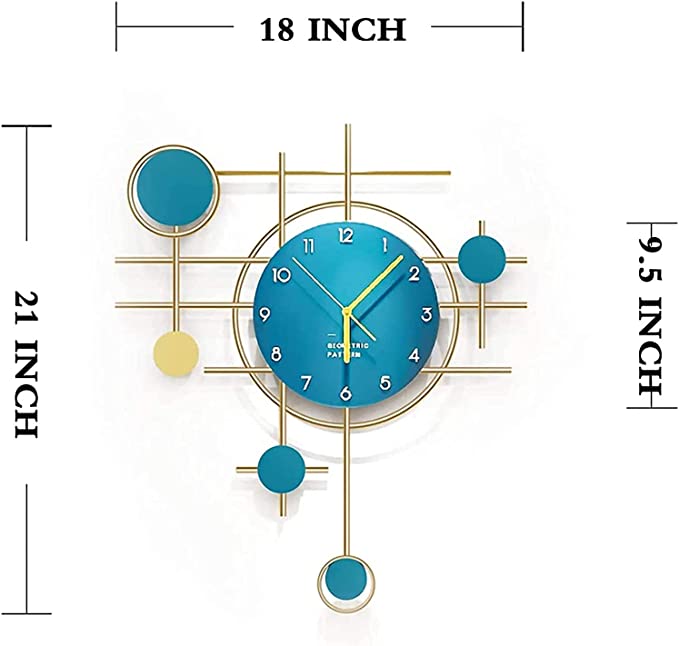 Blue Designer wall Clock|Wall clocks by Sam Home Collection