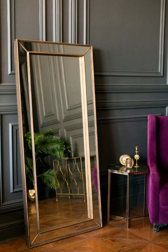 Rose Gold Full Length Designer Mirror| Full Length Mirror by Sam Home Collection