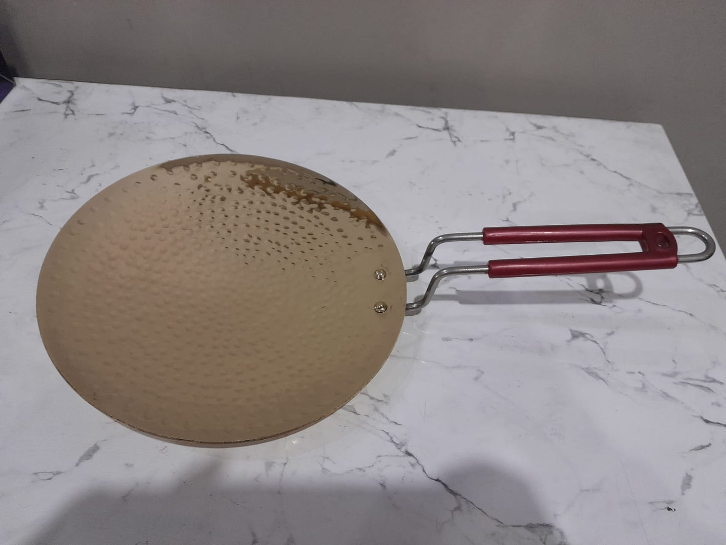Hammered Brass Tawa by Sam Home Collection