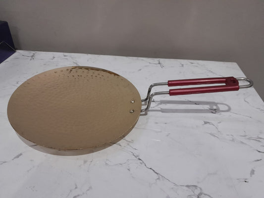 Hammered Brass Tawa by Sam Home Collection