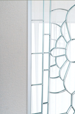 White Floral Window Mirror|Wall Mirror by Sam Home Collection