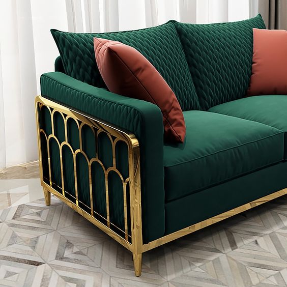 Royal Green Sofa Set| Furniture by Sam Home Collection