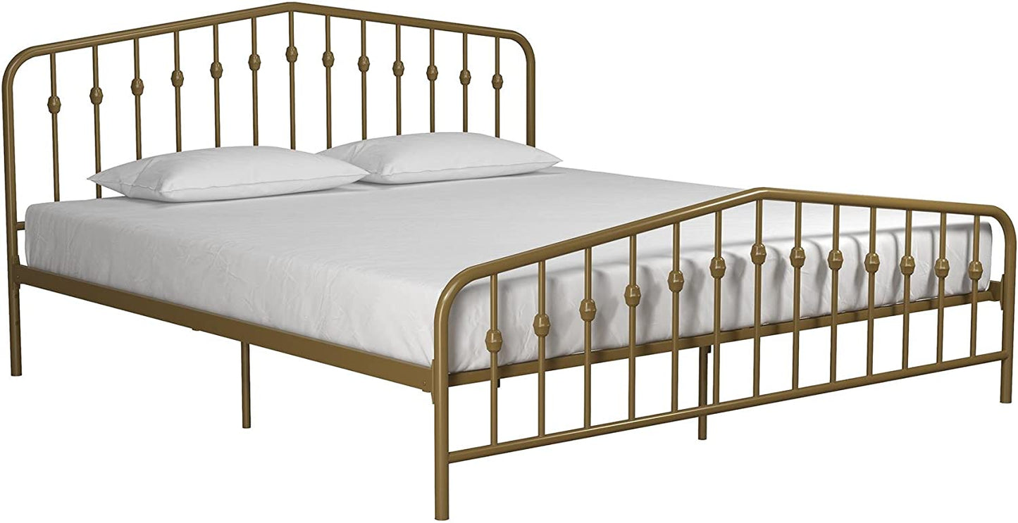Gold Color Designer Metal Bed|Furniture by Sam Home Collection
