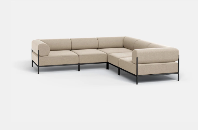 Premium Modular 5 seater Beige Sofa|Furniture by Sam Home Collection