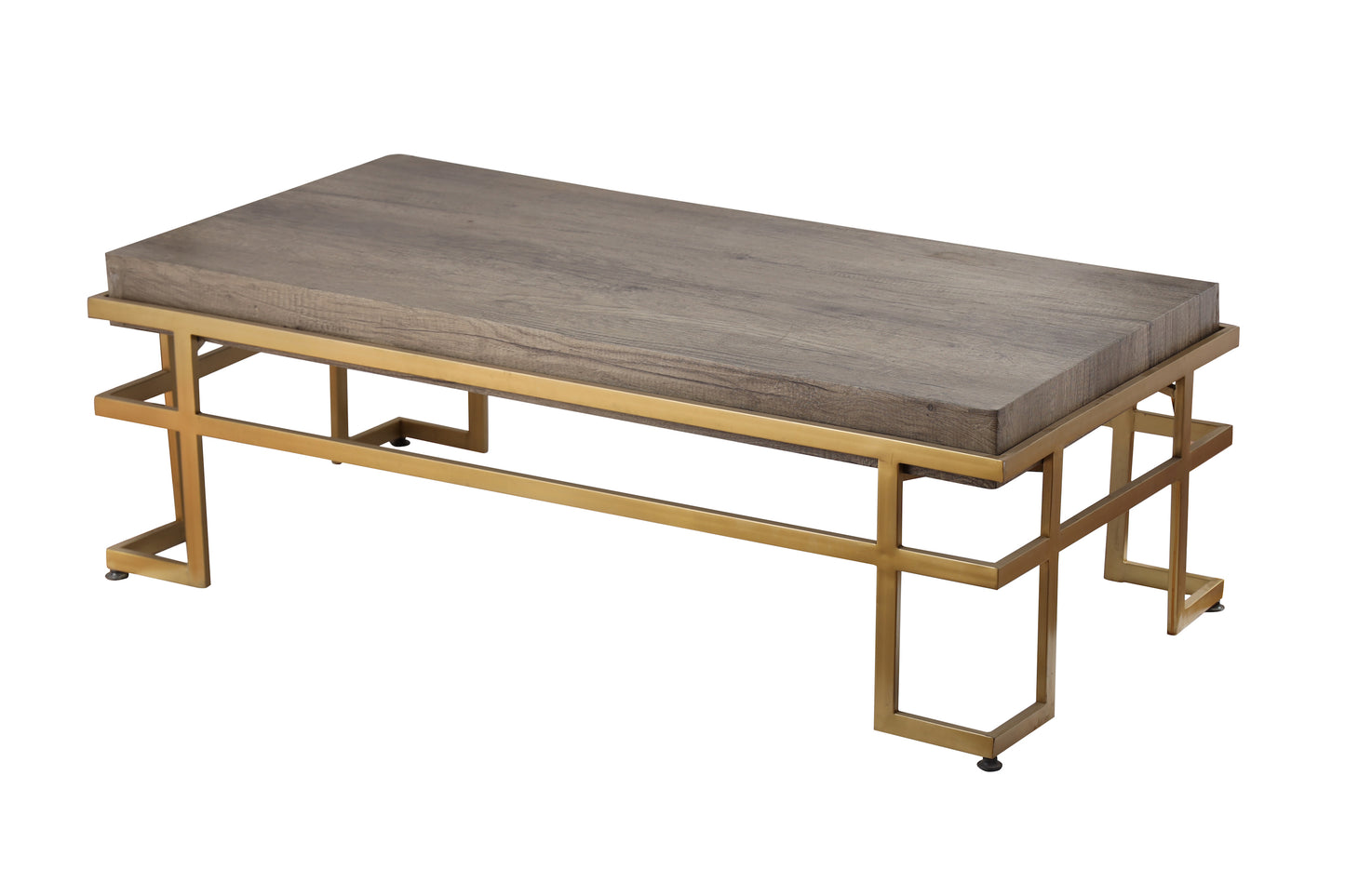 Large Centre table for living room|Gold & wood color