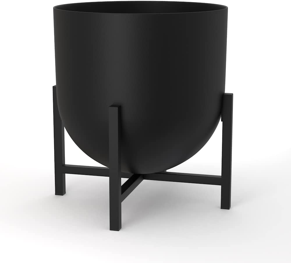 Large Planter with stand |Black