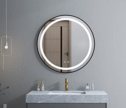 LED Round Mirror with Beautiful Metal Frame| Gold Color|22inch