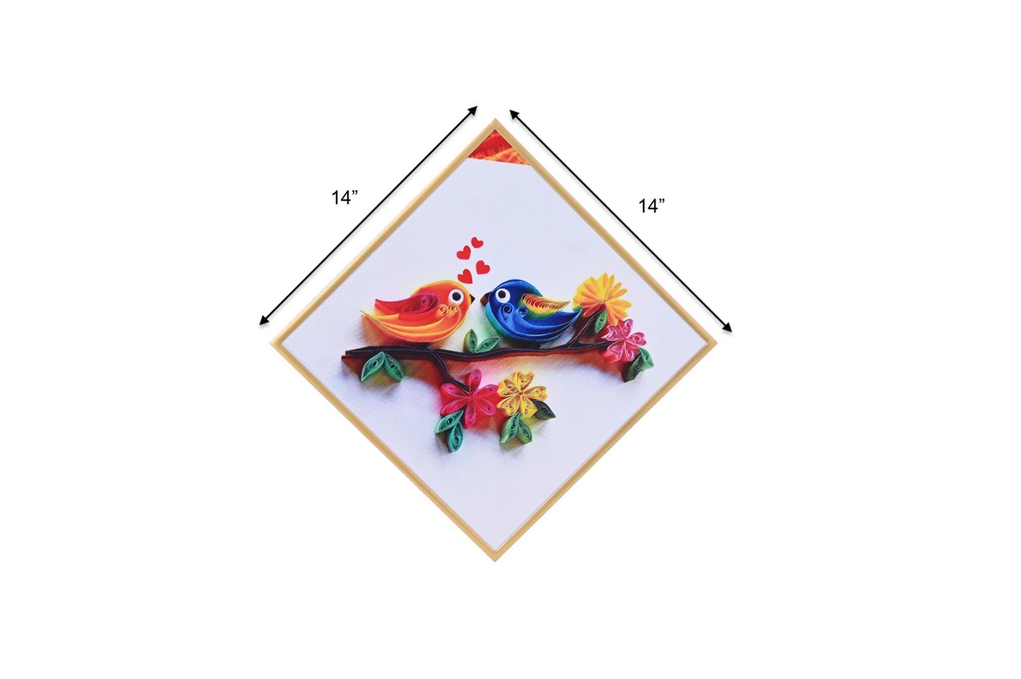 Sparrow Colorful Wall Art|Wall Decor by Sam Home Collection|Set of 4 pcs