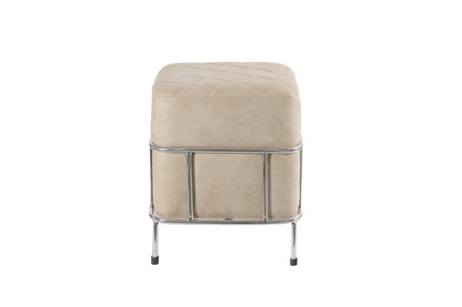 Beige Ottomon Pouf| Furniture by Sam Home Collection