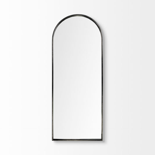 Large Arch Mirror with Stand| Black|22x65inch|Full length Mirrors by Sam Home Collection