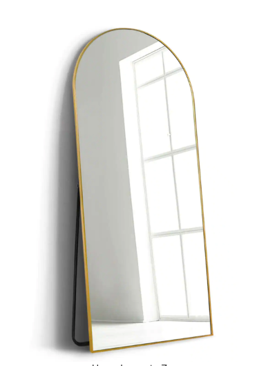 Large Arch full length Mirror |65inch|gold color