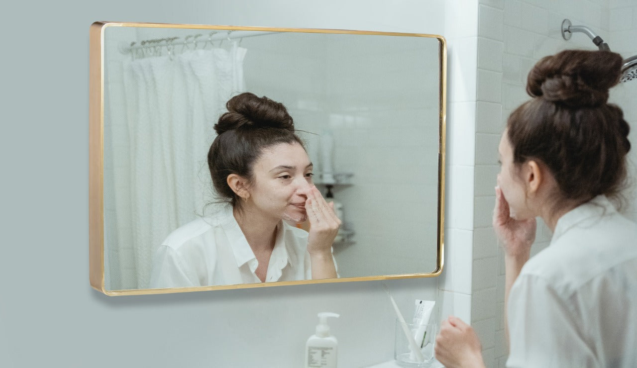 Rectangle wall mirror |Bathroom Mirrors |Home decor mirror | Stylish Wall Mirrors 14x36in