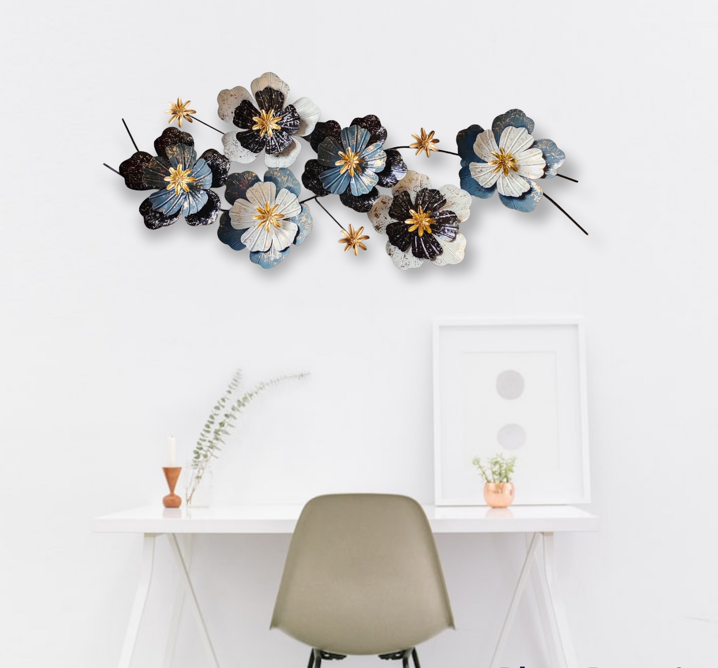 Large 3D Flower Wall artArtistic wall decor by Sam Home Collection