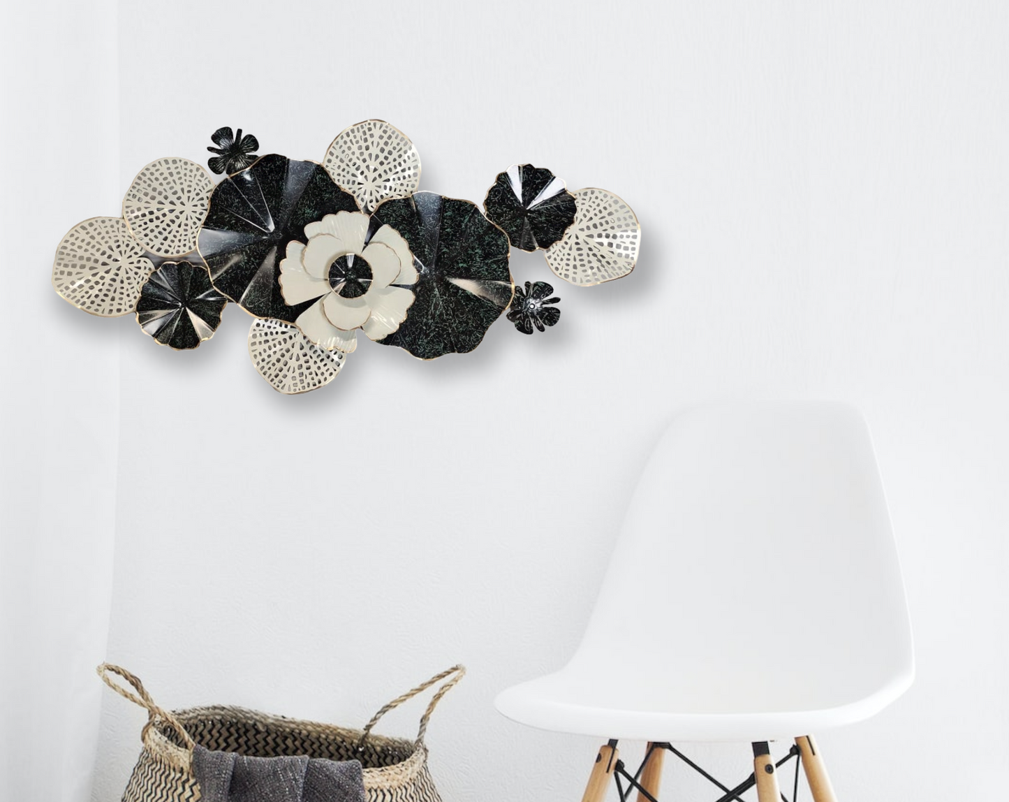 Large Black&White wall hanging | Living room wall decor